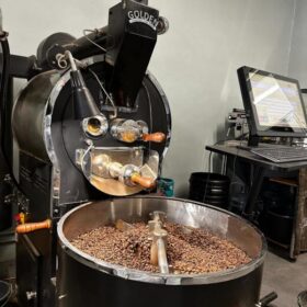 proces palenia kawy z Brazylii