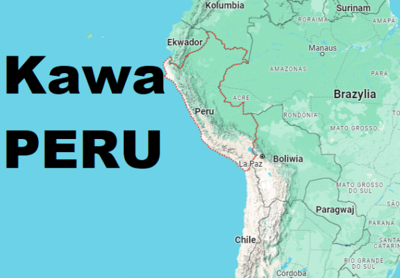 Mapa Peru kawa ziarnista